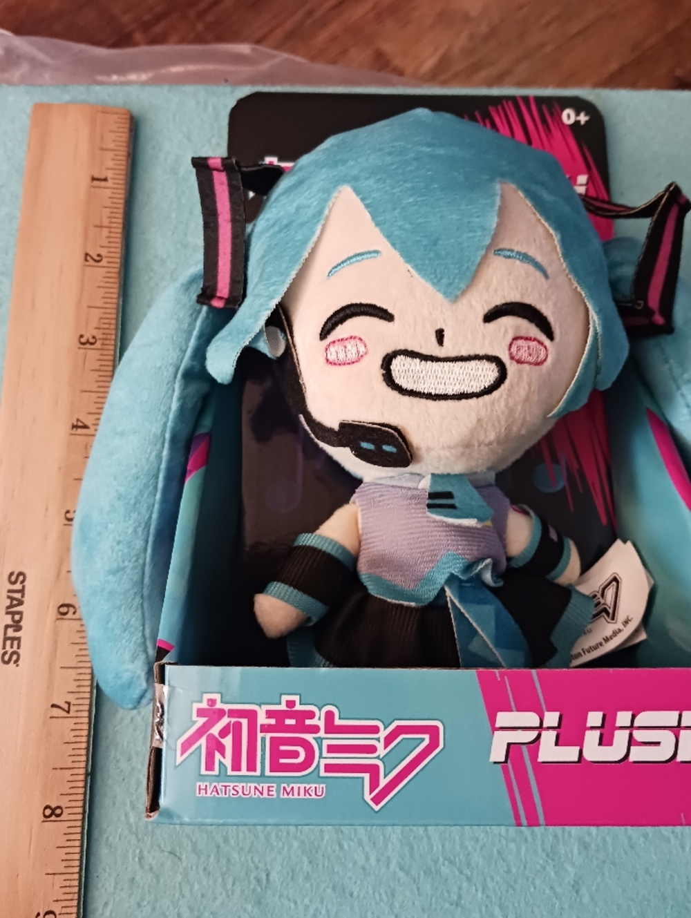 Hatsune Miku Plush Stuffed  By Just Toys 6.5in